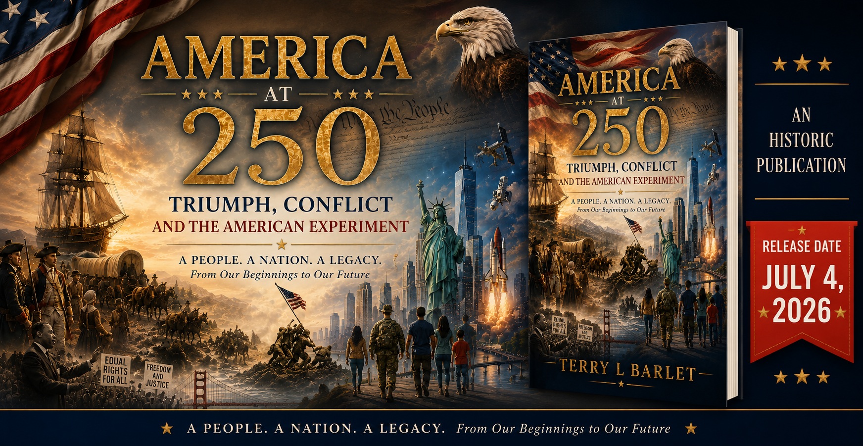 America at 250 banner